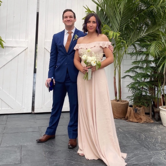 Reformation Verbena Dress in Champagne